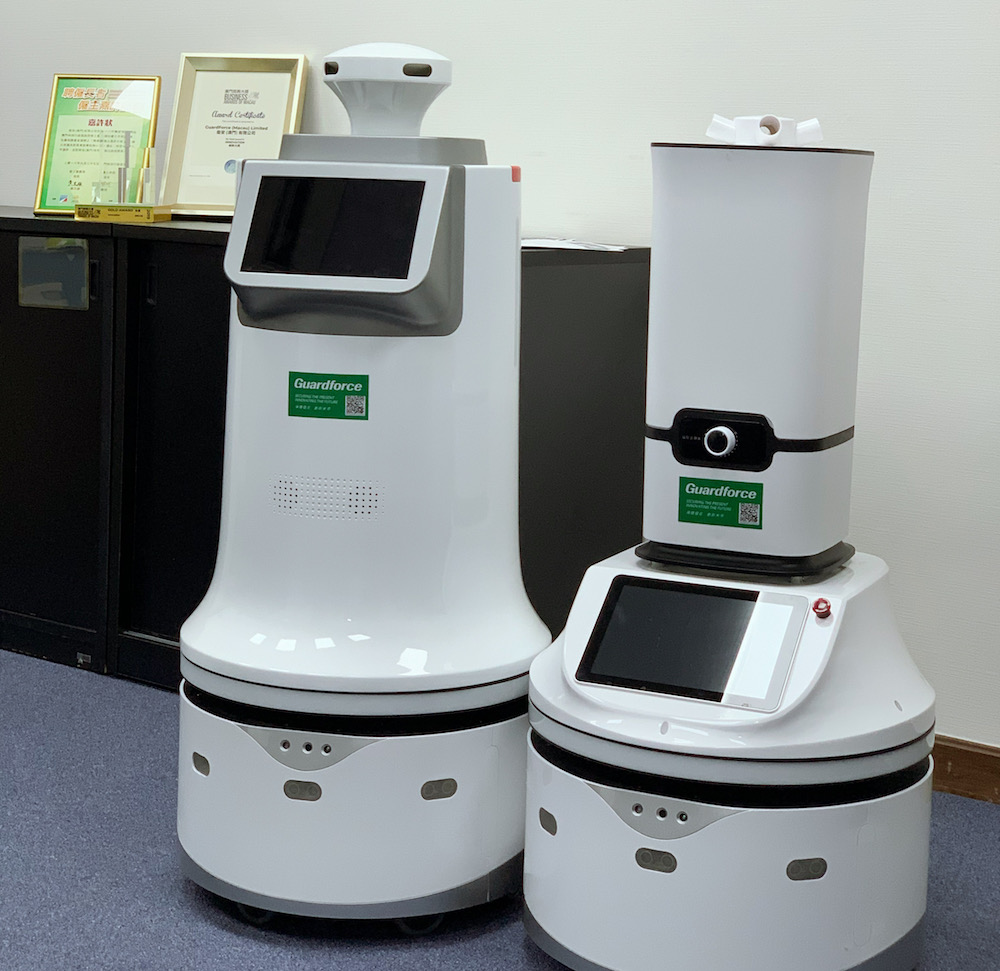 Local security company Guardforce Macau develops disinfection robot